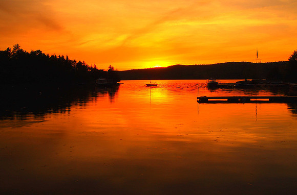 Sunset on Lake Champlain