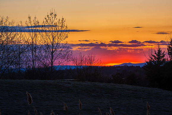 Sunset over Lake Champlain
