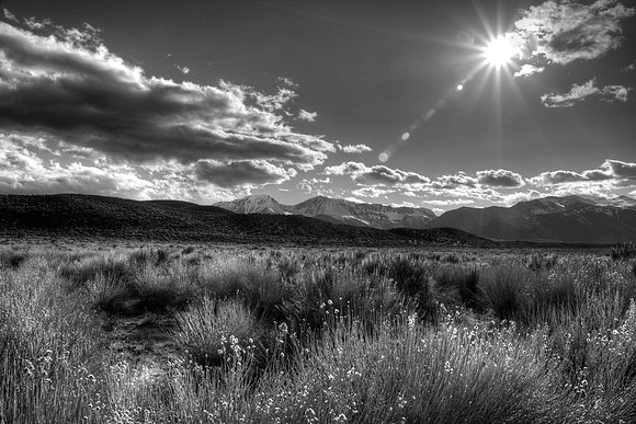 Sunset over the mountains