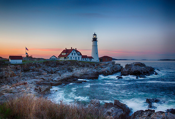 Sunset at Portland Head Light